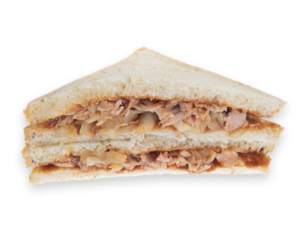 Dreieckiges Dallas tramezzino sandwich