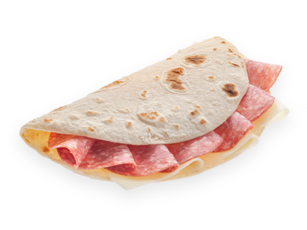 Piadina mit Pikante Salami