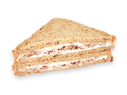 Dreieckiges Vollkorn-Sandwich