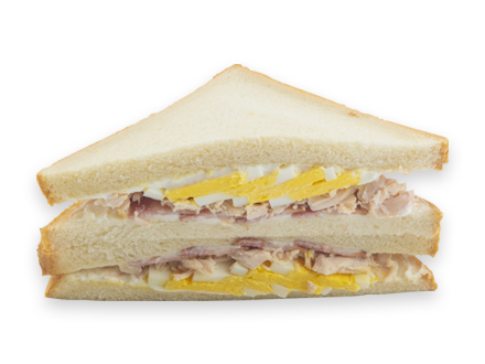 Dreieckiges London tramezzino sandwich